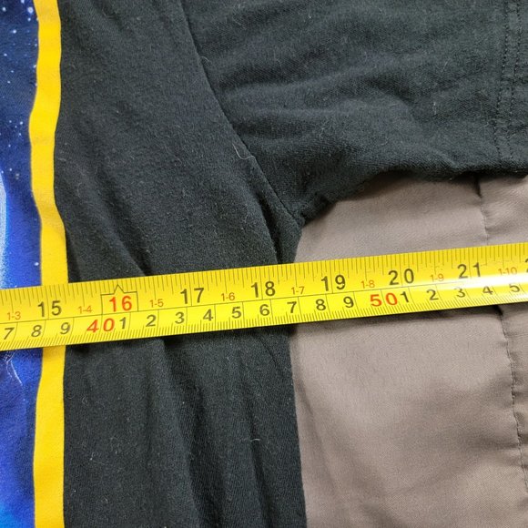 Star Wars The Force Awakens Adults Medium Black Shirt Galaxy Premiere Collection - Picture 7 of 11